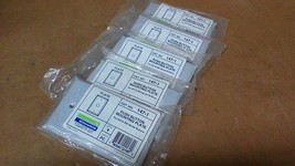 (5)EDWARDS 147-1 PUSH BUTTON MOUNTING PLATES W/ SCREWS / PROTECTIVE FILM... - $5.59