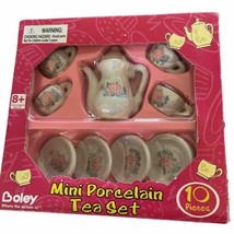 Boley Mini Porcelain Tea Set 10 PC. 2010 Collectable Play Doll Tea Party Very Sm - £11.80 GBP