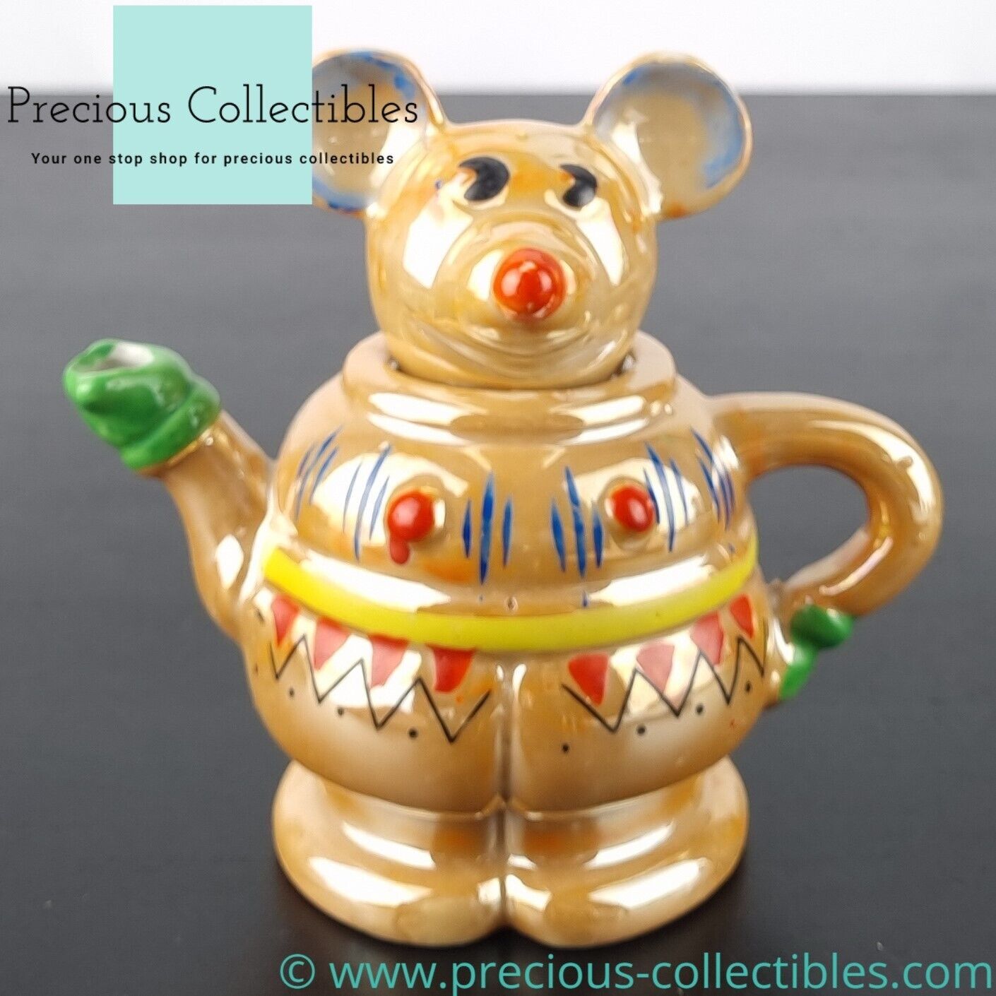 Extremely rare! Mickey Mouse antique melk teapot. Disneyana collectible. - $295.24