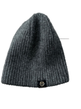 Furlux Knit Grey Rib Beanie Wool Cashmere - £15.80 GBP