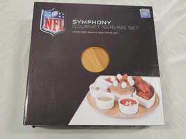NEW SEALED NFL Symphony Gourmet Serving Set Appetizer Bowls + Pick - £23.84 GBP