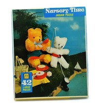 Teddy Bears Jigsaw puzzle vintage KG Games Nursery Time 42 pieces - £11.87 GBP