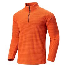 Men's Waffle Quarter Zip Pullover Classic Fleece Mock Neck Orange Size 3XL - $137.80 MXN Men's Waffle Quarter Zip Pullover Classic Fleece Mock Neck Orange Size 3XL - $137.80 MXN