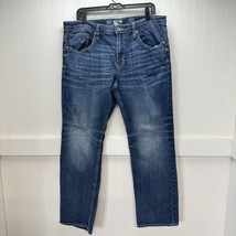 BKE Jeans Mens 36x31 Blue Jake Bootleg Denim Medium Wash Preppy Bootcut ... - $43.99