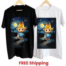 Cute Labubu The Monster Lover Unisex 100% Cotton Round Neck T-Shirt S-5X... - $460.36 MXN