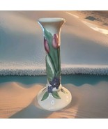 Vintage Treasure Craft Candlestick Pottery Tulip Ceramic Ivory Pink Gree... - £8.74 GBP