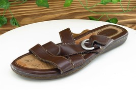 Born Concept Sz 8 M Brown Slide Synthetic Women Sandals - £13.41 GBP