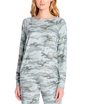 Insomniax Womens Printed Long Sleeve Pajama Top,Sage,X-Large - £26.51 GBP