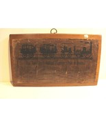 VINTAGE RAILROAD PLAQUE - 1ST STEAM PASSENGER TRAIN IN AMERICA -FRAMED 1... - $18.50 CAD