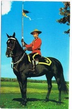 Canada Postcard RCMP Royal Canadian Mounted Police Officer Red Serge Horse - $2.05