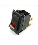 Carling Lighted Rocker Switch, RED JEWEL, SPST  ON/OFF 24v Lamp, 3 prong - $7.25