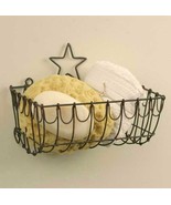 Star Wall Basket in distressed metal - $21.99