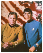 William Shatner &amp; Leonard Nimoy Star Trek TOS 8x10 Publicity Photo Kirk ... - $278.20 MXN