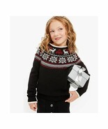 Charter Club Girls 3T Deep Black Fair Isle Family Sweater NWT AM50 - $370.17 MXN