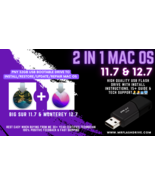 Mac OS X 2 in 1 Bootable USB Flash Drive Big Sur &amp; Monterey Install Upgrade - £26.72 GBP