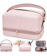 Makeup-Bag for Travel-Essentials,Toiletry-Bag-for-Women,Leather Makeup-O... - £13.77 GBP