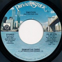 Samantha Sang - Emotion / When Love Is Gone U.S. 7&quot; 1977 2 Tracks Oop - £8.69 GBP