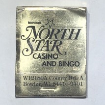 North Star Bingo Casino Hotel Bowler Wisconsin Match Book Matchbox - £3.86 GBP