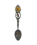 Vintage NEW ZEALAND 4.75&quot; Ornate Enamel Souvenir Teaspoon Spoon KIWI BIRD - $75.07 MXN