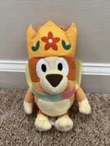 Bluey Queen Bingo 8” Plush Crown Cape Disney Heeler Friends Stuffed Toy - £5.99 GBP