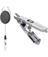 Portable Fishing Line Cutter w/ Retractor • Hook Eye Cleaner • Knot Tyin... - €26,56 EUR