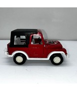 Vintage Tootsie Toy Red Diecast Jeep with Plastic Black Hardtop Cj7 4 x ... - £10.99 GBP