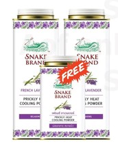 Snake Brand Prickly Heat Cooling Powder Lavender 2 x 280g + 140 g for FREE - £19.84 GBP