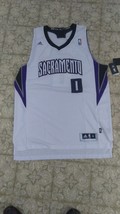 Adidas Thomas Robinson Sacramento Kings #0 Basketball White Jersey Sz XL - £78.41 GBP