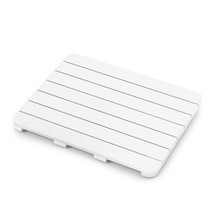 Waterproof HIPS Bath Spa Shower Mat with Non Slip Foot Pads-White - Color: White - $102.99