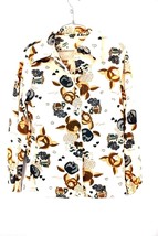 VTG 70s Womens Disco Blouse Tank Set Novelty Flapper Girl Print L&#39;AMOUR ... - $87.07