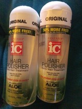 2 Pack Hair Polisher Fantasia Ic Aloe Oil Repairs, Polishes And Shines 6 Oz - £19.46 GBP