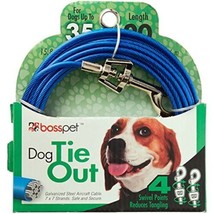 Warren Pet Products 20ft Tie-Out Cable for Medium to Large Dogs - £15.30 GBP