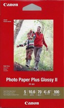 Canon Plus Glossy II PP-301 Inkjet Print Photo Paper - 100 Sheets - £9.59 GBP