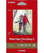 Canon Plus Glossy II PP-301 Inkjet Print Photo Paper - 100 Sheets - £9.41 GBP