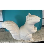 S1 - Large Squirrell Holding an Acorn Ceramic Bisque Ready to Paint, You Paint  - $17.50