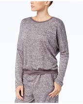 Alfani Womens Sleepwear Scoop Neck Terry Pajama Top Only,1-Piece,Steel,Large - £20.66 GBP