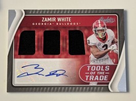 2022 Absolute Triple Jersey Auto 20/199 Zamir White RC Georgia - Raiders Rookie - $27.64