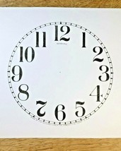4 1/2&quot; Sessions Clock Paper Dial, Arabic Numeral             (Lot 184) - £5.49 GBP