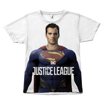 Superman Justice League Henry Cavill Canvas Size Sublimation Unisex T-Shirt - £31.13 GBP