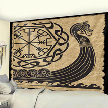 Viking mystical Tapestry Wall Hanging Decor Bohemian Hippie Psychedelic Poster - £6.88 GBP