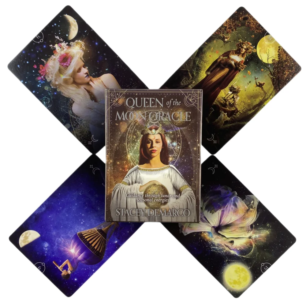  Of The Moon Oracle Cards A 44 Tarot English Divination Edition Deck Borad Games - £83.38 GBP