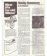 Vintage 1976 NIKE Recycling Center Running Shoes Poster Print Ad 1970s - £5.78 GBP