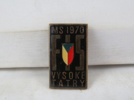 Vintage Skiing Pin - 1970 FIS Championships Vysoke Tatry - Stamped Pin - $19.00