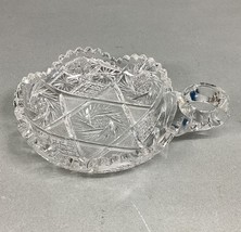 Vintage Scalloped Starburst Saw Tooth Edge Heavy Glass Candy Dish w/ Fin... - €12,11 EUR