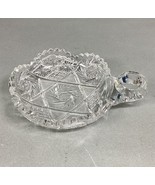 Vintage Scalloped Starburst Saw Tooth Edge Heavy Glass Candy Dish w/ Fin... - $259.51 MXN