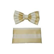 Men's Fancy Bow Tie/Hankie Set By J.Valintin Soft Microfiber Silky JVBT-... - $17.50