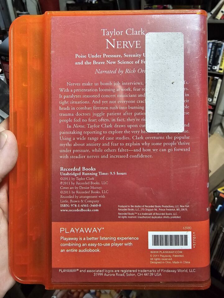 Nerve by Taylor Clark 2011 Audiobook PLAYAWAY Recorded Books Item image 2