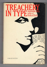 Josephine Bell A Treachery In Type 1978 Hardcover Dj Biblio Mystery Writer Books - £17.71 GBP