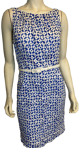 Lauren Ralph Lauren Women&#39;s Sleeveless Dress Blue/White Size 12 - £30.36 GBP