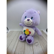 Care Bears 2002 Purple And White Harmony Bear 10” Flowers - £15.81 GBP